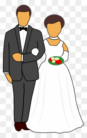 Couple Getting Married Clipart - Wedding Couple Clipart