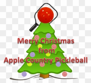 Merry Pickleball Christmas - Plain Christmas Tree