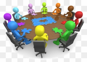 Meeting Clipart Group Work - Round Table