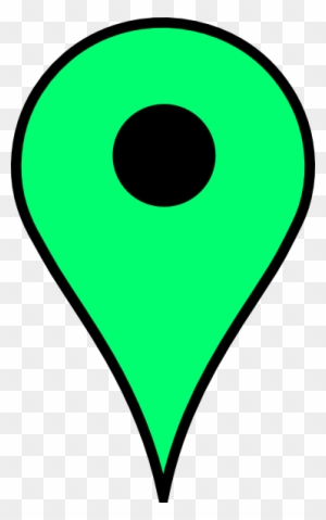 Map Pin Green Clip Art At Clker - Google Maps Green Pin