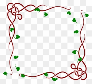 Leafy Frame 2 Svg Clip Arts 600 X 552 Px - Clip Art Bingkai Png