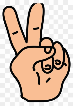 Of Reading - Two Fingers Clipart - Free Transparent PNG Clipart Images