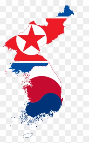 Fake News Laundered 1950-53 Us Slaughter Of 3 Million - Korean Peninsula Flag Map