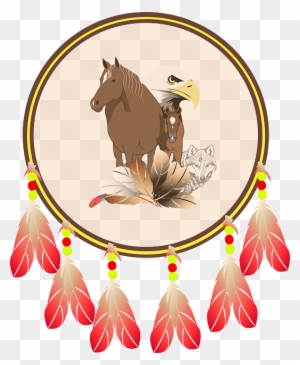 Eagle Indian Shield, Blason Indien, Shield, Horse, - Native American Shield Png