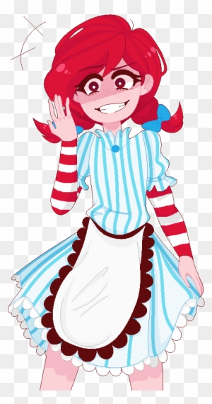 Wendy's Anime Character with Red Hair