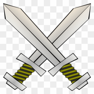 Crossed swords emoji clipart. Free download transparent .PNG