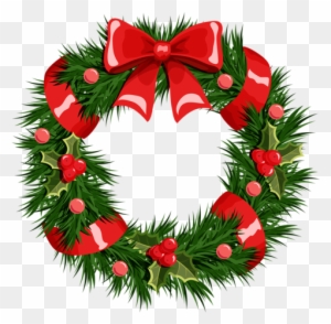 Free Wreath Clip Art Of Wreath Gallery Free Clipart - Christmas Wreath Transparent Background