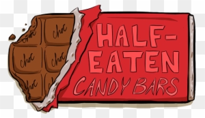 Half Eaten Candy Bars When In Doubt, Draw Yo - Draw A Half Eaten Chocolate Bar