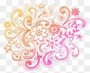 Hand-drawn Sketchy Flowers And Swirls Doodle Vector - Hope For Your Heart