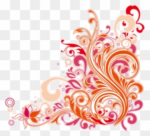 Fl Design Art Nouveau Clip Art Swirl Fl Design Vector - Floral Designs Png Vector