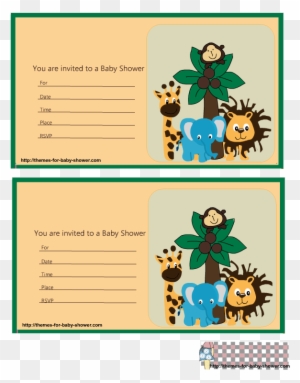 Adorable Safari Baby Shower Invitations - Invitaciones Para Imprimir De Baby Shower Safari