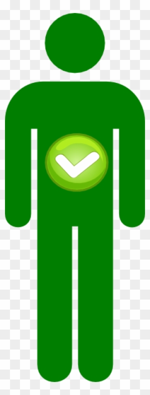 Single Clipart Single Person - Person Icon Green