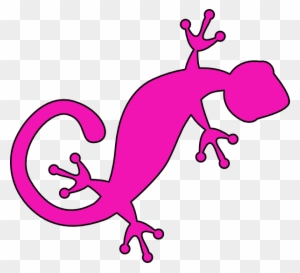Gecko Sil Pink Clip Art - Gecko Clip Art