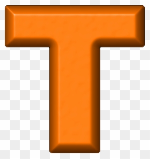 Orange Refrigerator Magnet T - Orange Letter T Png