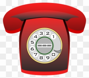 Red Rotary Telephone Clip Art At Clker Com Vector Clip - Ways Of Communication Today