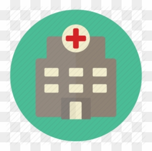 Medical Office Building Icon - Hospital Building Icon Flat