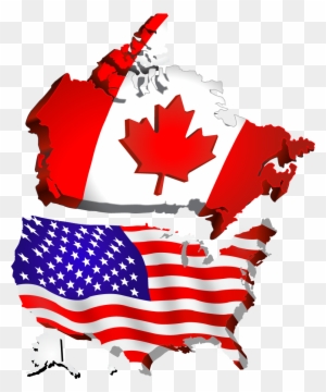 We're Also Proud To Say That While Building Our Solid - Usa Canada Map Png