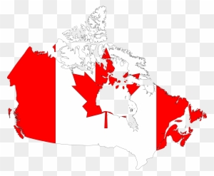 Clipart Canada Map Flag Within Big Of - Canada Flag And Map Throw Blanket