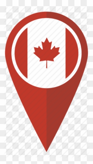 Usa Canada Flag Icon - Canada Flag Png