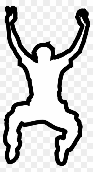 Outline Of A Person Jumping