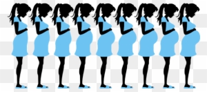 Body Of An Expectant Mother Remains Ignorant Of The - Pregnant Woman Silhouette Clip Art