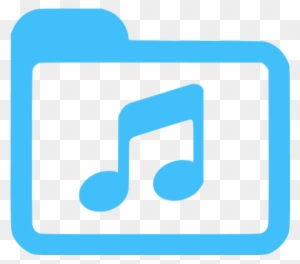 Caribbean Blue Music Icon - Download Icon Orange