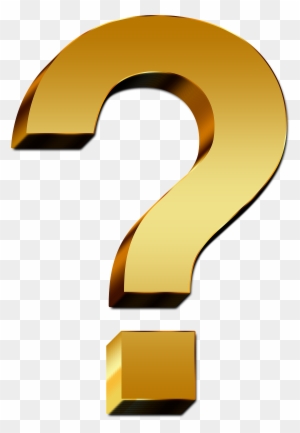 Question Mark 1 - Gold Question Mark Png - Free Transparent PNG Clipart ...