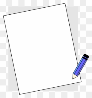 Pencil - And - Paper - Clipart - Paper And Pen Border