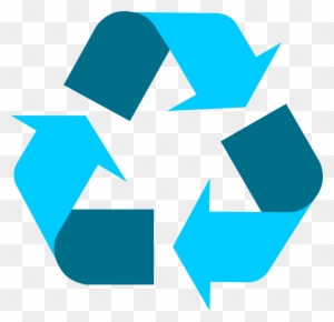 Light Blue Universal Recycling Symbol / Logo / Sign - Recycling Symbols