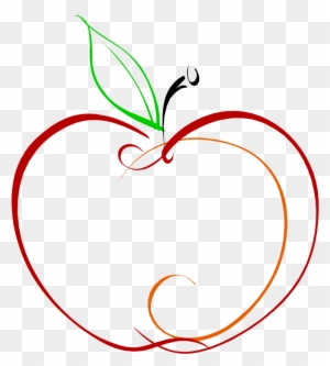 Apple Clip Art - Apple Outline Clipart