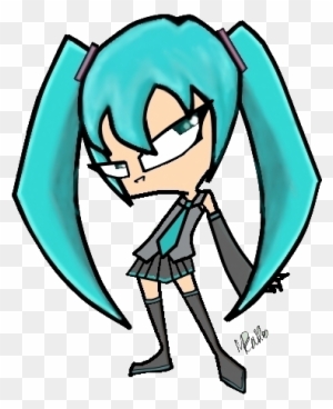 Miku Hatsune Invader Zim Style By Toxxic-rainbow - Invader Zim Hatsune Miku