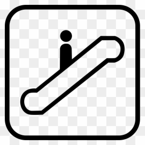 Escalator Symbol Elevator Clip Art - Stock Illustration