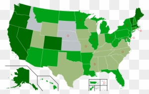 Map Of Us State Cannabis Laws - Marijuana Legalization Map 2018