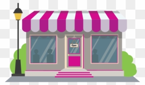 Illustration Of Storefront Graphic - Store Front Images Cartoon