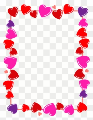 Interesting Valentines Clip Art Hdq Images Collection - Heart Border Design