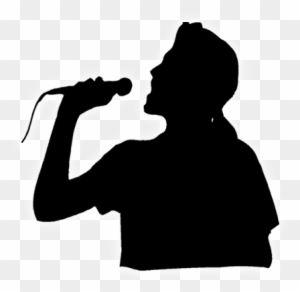 Coolest Singer Silhouette Clip Art Male Singer Silhouette - Rock Singer Silhoutte Png