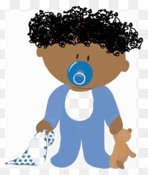 Baby Boy Cartoon Images 5, Buy Clip Art - African American Baby Clipart