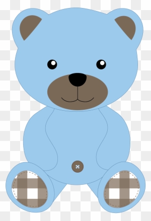 Resultado De Imagem Para Oso Baby Shower Png - Blue Teddy Bear Clip Art