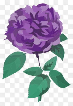 Purple Rose Png Clip Art Imageu200b - Flower Clipart No Background