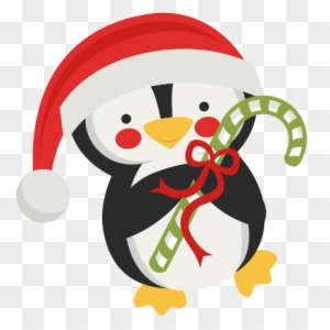 Winter Christmas Penguin Svg Scrapbook Cut File Cute - Clipart Penguin ...