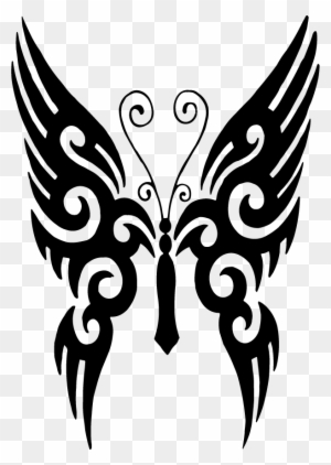 Butterfly Tattoo Designs Clipart Png 02 - Butterfly Tattoo Image Download