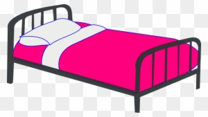 Make Bed Clipart - Pink Bed Clipart