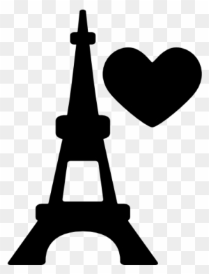 Eiffel Tower With Heart Vector Eiffel Tower Silhouette Png Free Transparent Png Clipart Images Download