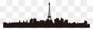 Eiffel Tower Skyline Wall Decal Silhouette Clip Art - Paris Travel Guide: The Ultimate Tourist's Guide ]