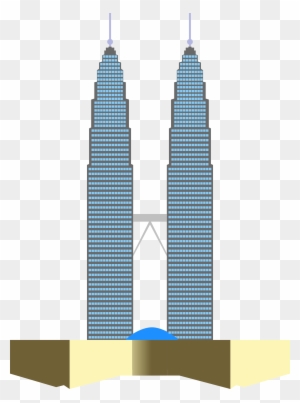 Tower Clipart Twin Towers - Petronas Twin Towers Clipart