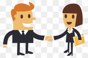 Typically Bosses Do Not Check On Your Work Load Before - People Shaking Hands Clipart