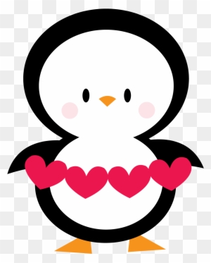 Penguin Clipart Valentines Day - Penguin Love Clipart