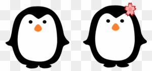 Two Penguins Clip Art At Vector Clip Art - Keep Calm And Love Penguins