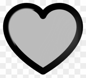 Grey - Vector Love Heart