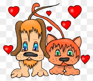 365 Days Of Fun In Marriage - Cartoon Cat And Dog In Love